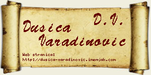 Dušica Varadinović vizit kartica